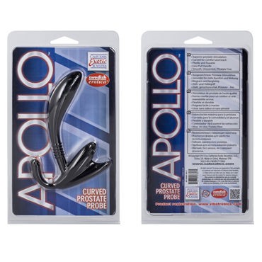 California Exotic Apollo Curved Prostate Probes, черный