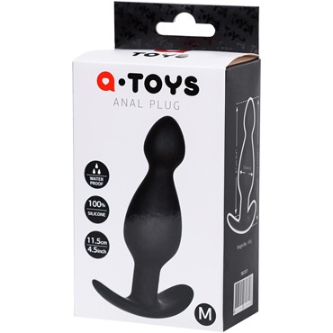 Toyfa A-Toys Anal Plug M, черная