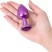 Toyfa Metal Анальный страз M, фиолетовый