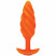 B-vibe Swirl Texture Plug, оранжевый