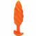 B-vibe Swirl Texture Plug, оранжевый