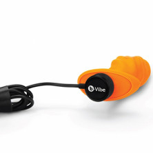 B-vibe Swirl Texture Plug, оранжевый