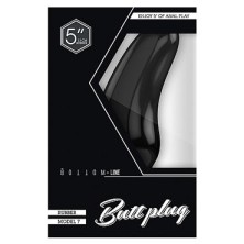 Shots Toys Bottom Line Butt plug Model 7, 13 см черная