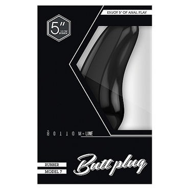 Shots Toys Bottom Line Butt plug Model 7, 13 см черная