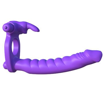 Pipedream Fantasy C-Ringz Silicone Double Penetrator Rabbit