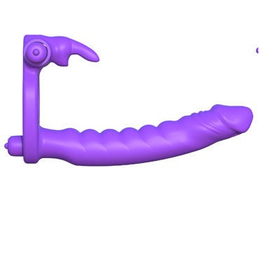 Pipedream Fantasy C-Ringz Silicone Double Penetrator Rabbit