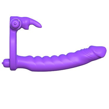 Pipedream Fantasy C-Ringz Silicone Double Penetrator Rabbit
