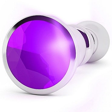 Shots toys Rich Silver Plug Purple Sapphire R2