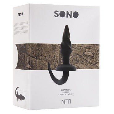 Shots Toys Sono Butt Plug №11, черная
