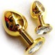 Butt Plug Gold Small, бриллиант