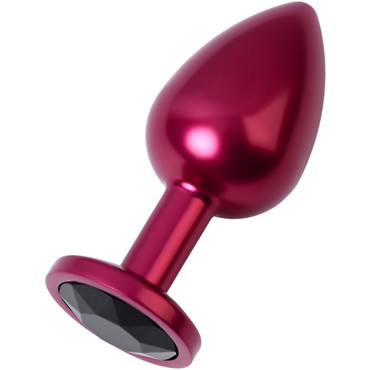 Toyfa Metal Анальный страз M, красный/черный