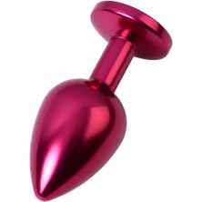 Toyfa Metal Анальный страз M, красный/черный