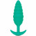 B-vibe Twist Texture Plug, зеленый