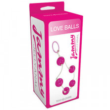 Toyz4lovers Jammy Jelly Anal Love Balls, розовые