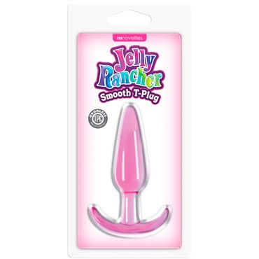 NS Novelties Jelly Rancher Smooth T-Plug, розовая