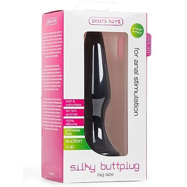 Shots Toys Silky Butt plug, черная