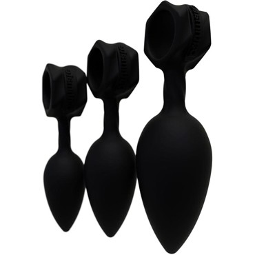 Bathmate Anal Training Plugs, черный