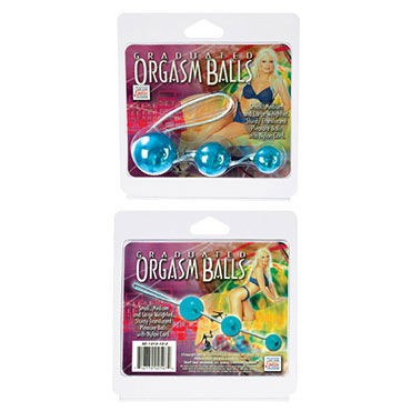 California Exotic Graduated Orgasm Balls, голубой