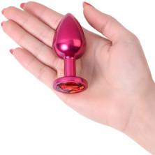 Toyfa Metal Анальный страз M, красный