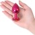 Toyfa Metal Анальный страз M, красный