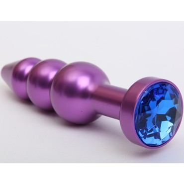 4sexdream Анальная ювелирка елочка, фиолетовый/синий