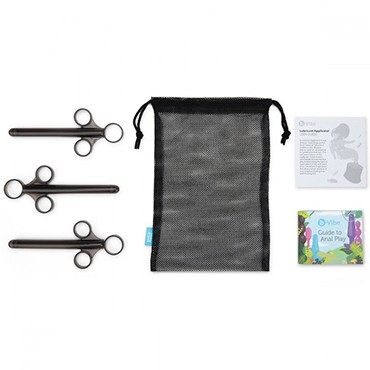 B-vibe Lube Applicator Set Of 3, черный