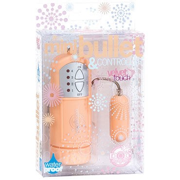 Doc Johnson Mini Bullet, персиковое