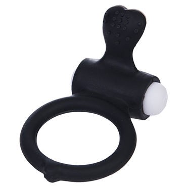 LoveToy Power Heart Clit Cockring, черное