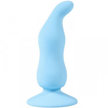Точка Любви Анальная пробка Waved Anal Plug, голубой