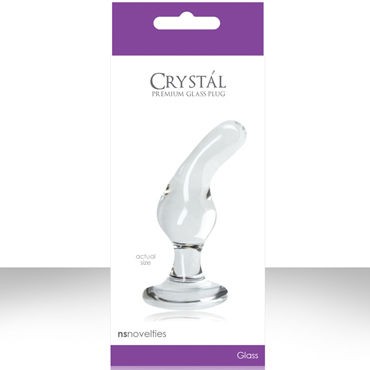 NS Novelties Crystal Glass Plug, прозрачный
