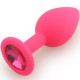 Play Secrets Silicone Butt Plug Small, розовый/ярко-розовый