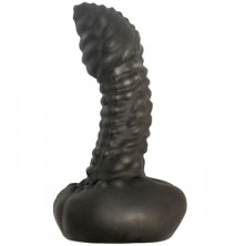 Биоклон Анальный плаг с пупырышками 7 см, черный