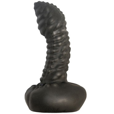 Биоклон Анальный плаг с пупырышками 7 см, черный
