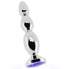 Shots toys Rich Silver Plug Purple Sapphire R3