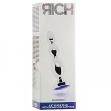 Shots toys Rich Silver Plug Purple Sapphire R3
