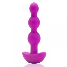 B-Vibe Triplet Anal Beads, фиолетовые