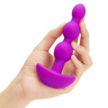 B-Vibe Triplet Anal Beads, фиолетовые