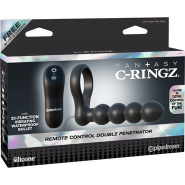 Pipedream Fantasy C-Ringz Remote Control Double Penetrator