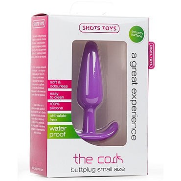 Shots Toys The Cork Small, фиолетовая