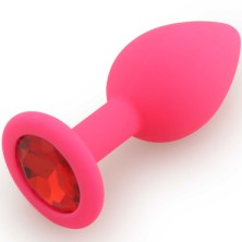 Play Secrets Silicone Butt Plug Small, розовый/красный