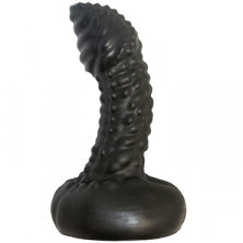 Биоклон Анальный плаг с пупырышками 9 см, черный