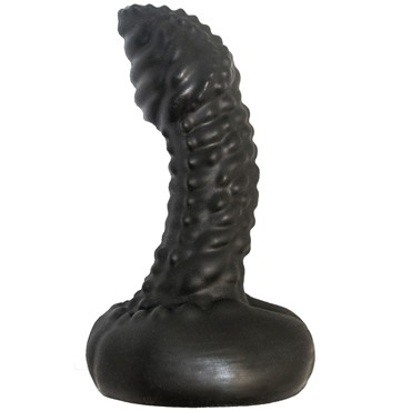 Биоклон Анальный плаг с пупырышками 9 см, черный