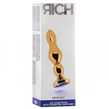 Shots toys Rich Gold Plug Purple Sapphire R4