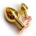 Butt Plug Gold Small, розовый
