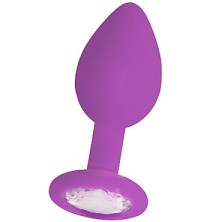 Ouch! Regular Diamond Butt Plug, фиолетовая
