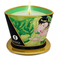 Shunga Massage Candle Exotic Green Tea, 170мл