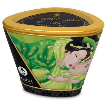 Shunga Massage Candle Exotic Green Tea, 170мл
