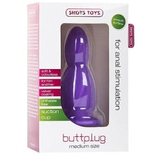 Shots Toys Medium Buttplug, фиолетовый
