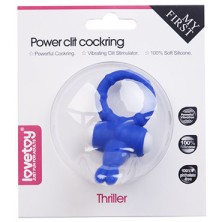 Lovetoy Power Thriller Clit Cockring, синее