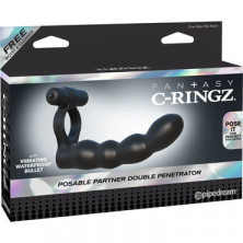 Pipedream Fantasy C-Ringz Posable Partner Double Penetrator